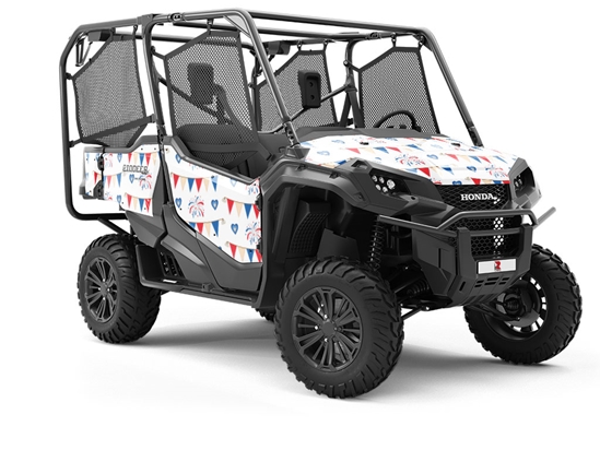 Bunting Stunting Americana Utility Vehicle Vinyl Wrap