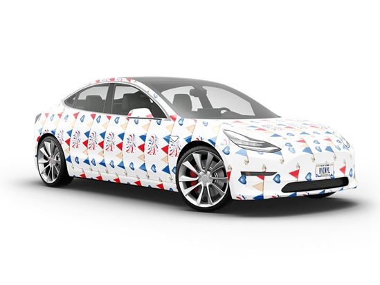 Bunting Stunting Americana Vehicle Vinyl Wrap