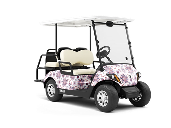 Pop Off Americana Wrapped Golf Cart