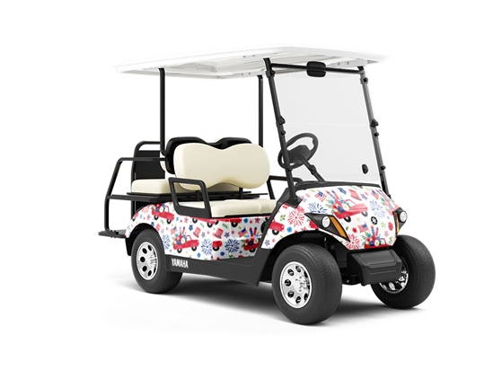 Supply Haul Americana Wrapped Golf Cart