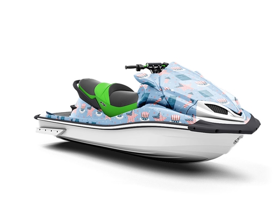 We Declare Americana Jet Ski Vinyl Customized Wrap