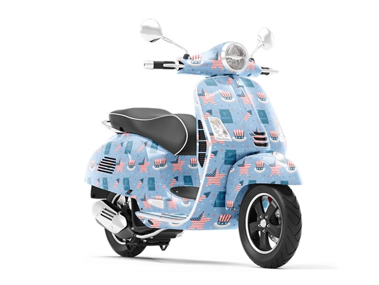 We Declare Americana Vespa Scooter Wrap Film