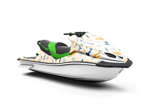 Blue Collar Americana Jet Ski Vinyl Customized Wrap