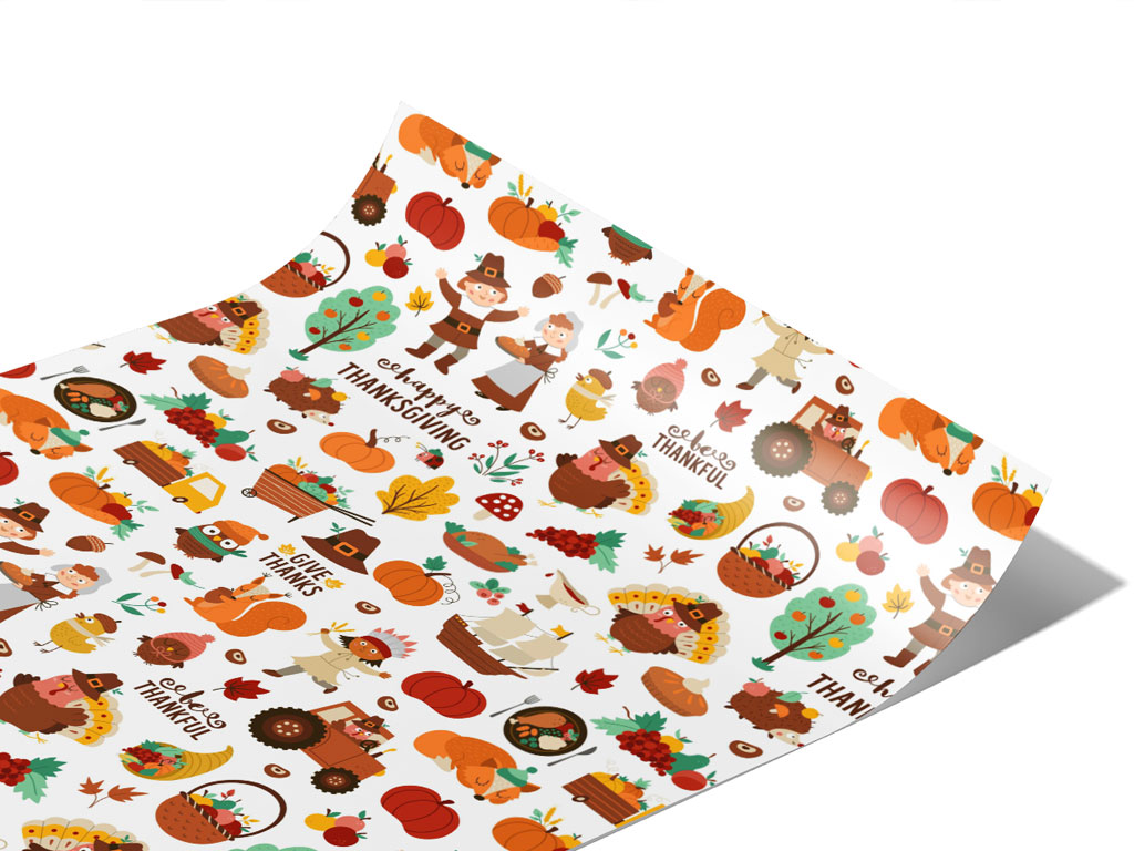 Happy Thanksgiving Americana Vinyl Wraps