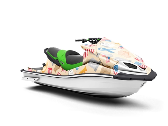 Veteran's Day Americana Jet Ski Vinyl Customized Wrap