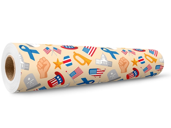 Veteran's Day Americana Wrap Film Wholesale Roll