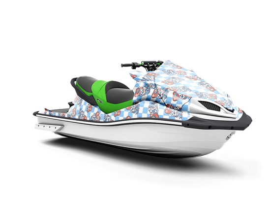 60s Style Americana Jet Ski Vinyl Customized Wrap