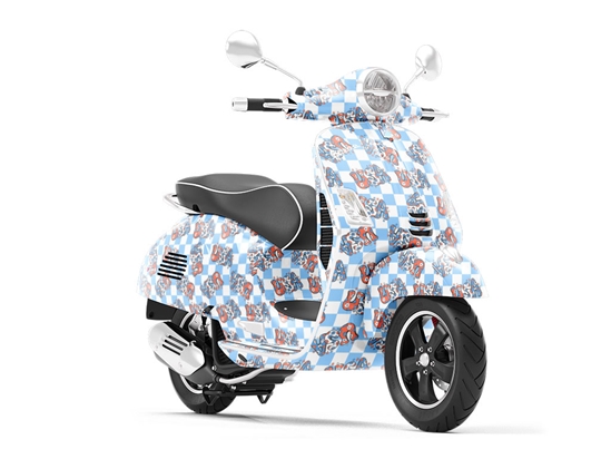 60s Style Americana Vespa Scooter Wrap Film