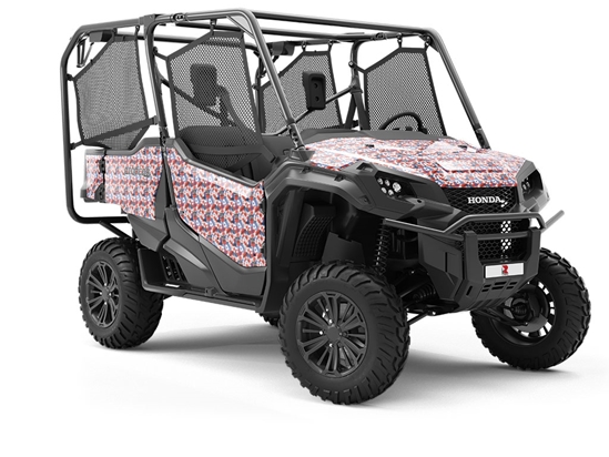 Abstract Patriot Americana Utility Vehicle Vinyl Wrap