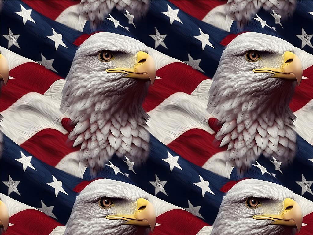 Bald Eagle Americana Vinyl Wrap Pattern