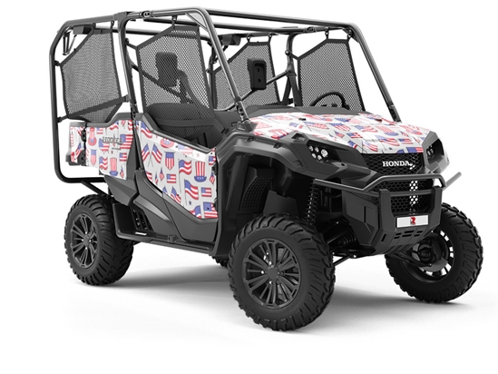 Flagging Down Americana Utility Vehicle Vinyl Wrap