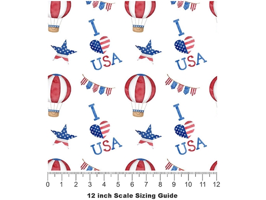 Lift Off Americana Vinyl Film Pattern Size 12 inch Scale