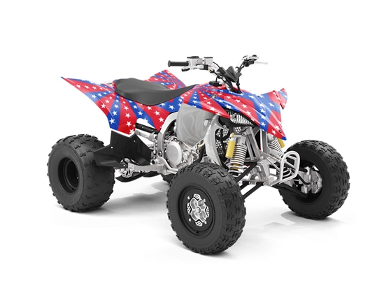 Patriotic Pinwheel Americana ATV Wrapping Vinyl