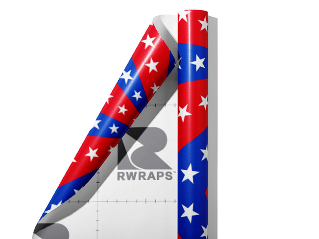 Patriotic Pinwheel Americana Wrap Film Sheets