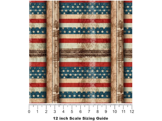 Rustic Wall Americana Vinyl Film Pattern Size 12 inch Scale