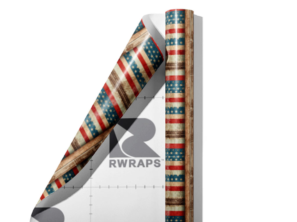 Rustic Wall Americana Wrap Film Sheets