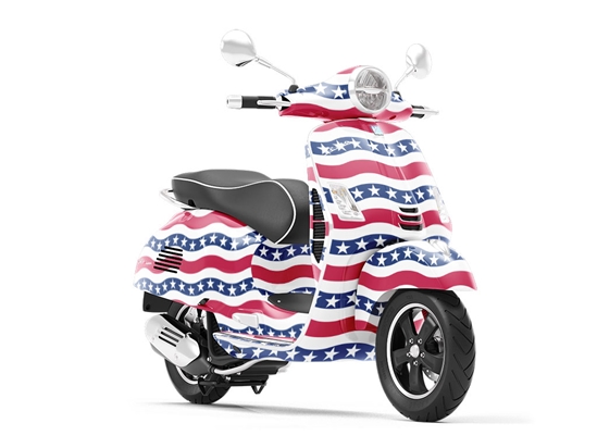 The Wave Americana Vespa Scooter Wrap Film