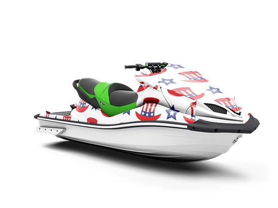 Top Hat Americana Jet Ski Vinyl Customized Wrap