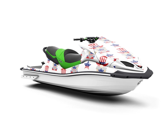 Uncle Sam Americana Jet Ski Vinyl Customized Wrap