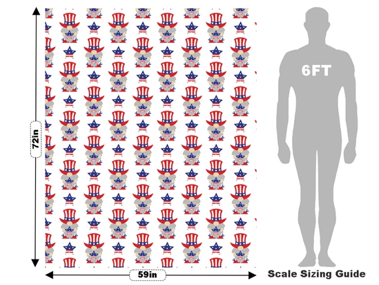 Uncle Sam Americana Vehicle Wrap Scale