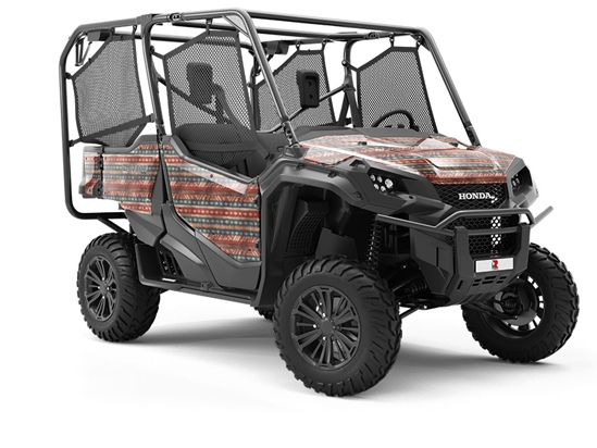 Wood Burn Americana Utility Vehicle Vinyl Wrap