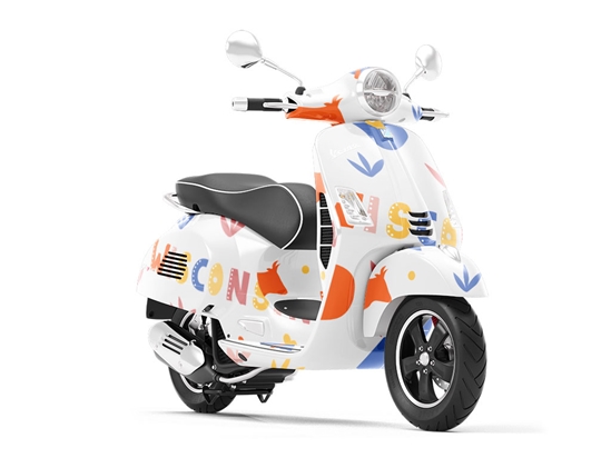 American Dairyland Americana Vespa Scooter Wrap Film