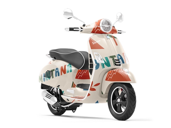 Big Sky Americana Vespa Scooter Wrap Film