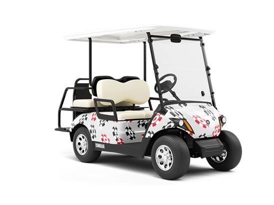 Chips Down Americana Wrapped Golf Cart