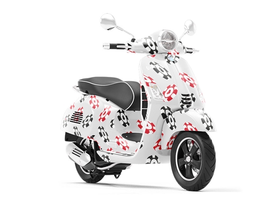 Chips Down Americana Vespa Scooter Wrap Film