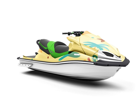 Golden State Americana Jet Ski Vinyl Customized Wrap