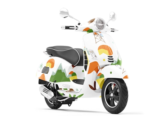 Green Mountain Americana Vespa Scooter Wrap Film