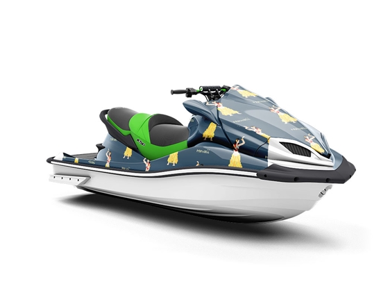 Hawaii Hula Americana Jet Ski Vinyl Customized Wrap