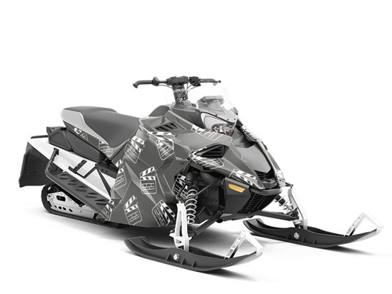 Hollywood Bound Americana Custom Wrapped Snowmobile