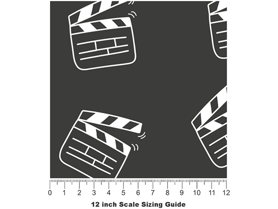 Hollywood Bound Americana Vinyl Film Pattern Size 12 inch Scale