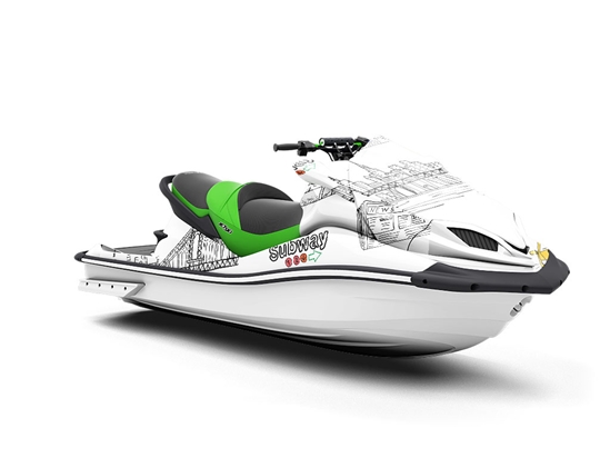 Lady Liberty Americana Jet Ski Vinyl Customized Wrap