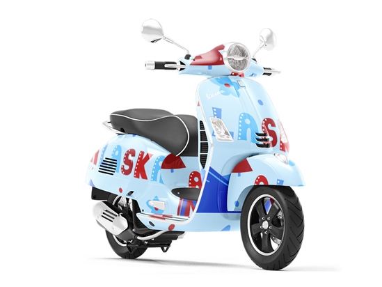 Last Frontier Americana Vespa Scooter Wrap Film