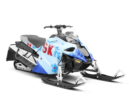 Last Frontier Americana Custom Wrapped Snowmobile