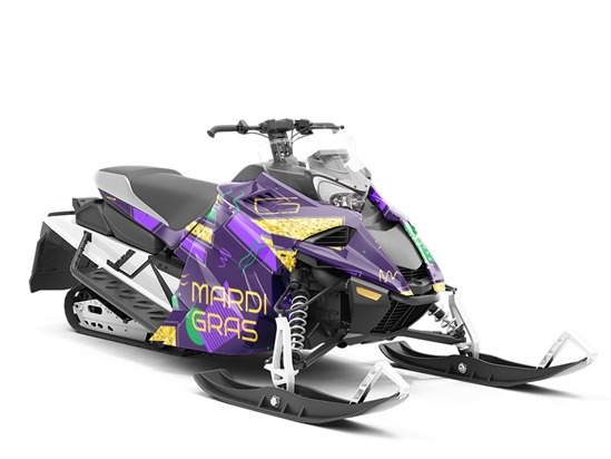 Mardi Gras Americana Custom Wrapped Snowmobile