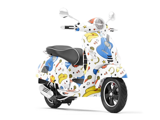 Memphis Dreams Americana Vespa Scooter Wrap Film