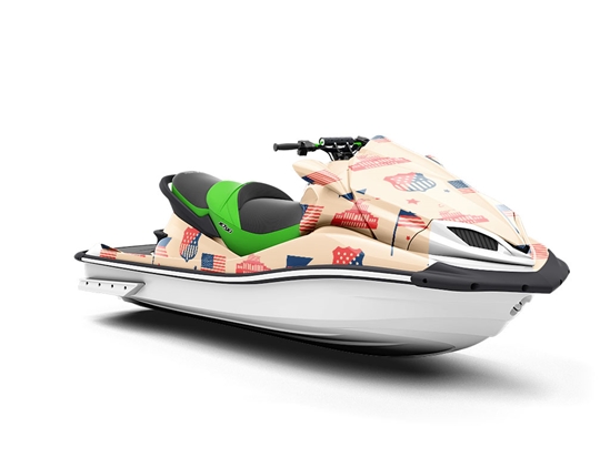 National Capital Americana Jet Ski Vinyl Customized Wrap