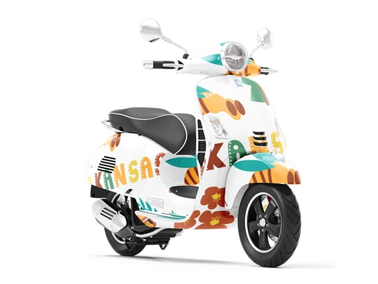 Natural State Americana Vespa Scooter Wrap Film