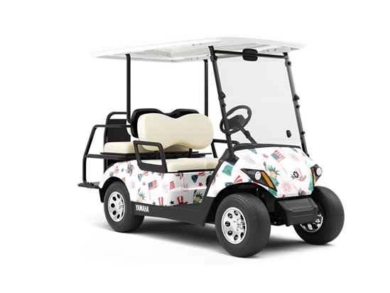 Oxidized Beauty Americana Wrapped Golf Cart