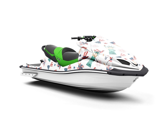 Oxidized Beauty Americana Jet Ski Vinyl Customized Wrap