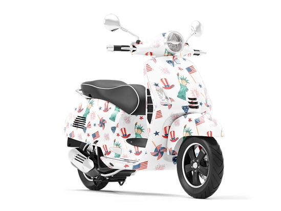 Oxidized Beauty Americana Vespa Scooter Wrap Film