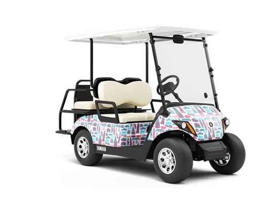 Patriotic Buildings Americana Wrapped Golf Cart