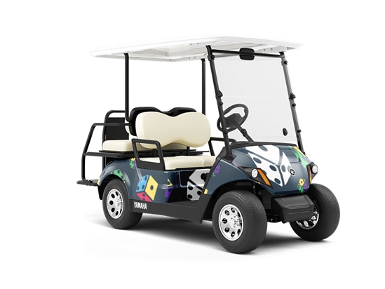 Snake Eyes Americana Wrapped Golf Cart