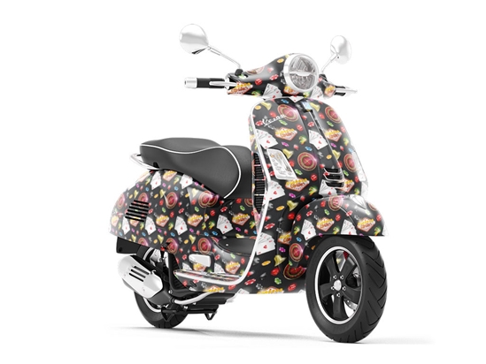 Testing Luck Americana Vespa Scooter Wrap Film