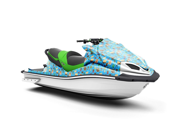 Texas Past Americana Jet Ski Vinyl Customized Wrap