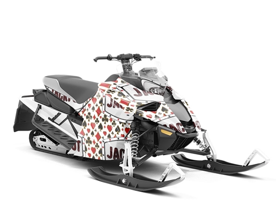 The Jackpot Americana Custom Wrapped Snowmobile