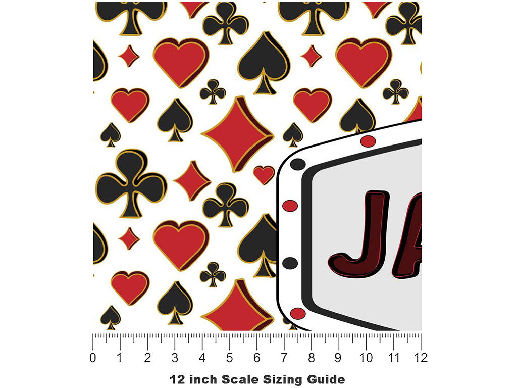 The Jackpot Americana Vinyl Film Pattern Size 12 inch Scale